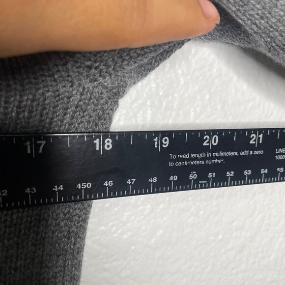 Margaret O'Leary Womens Jacket Size Medium Gray Moto Style Knitted Long Sleeve - Picture 5 of 16